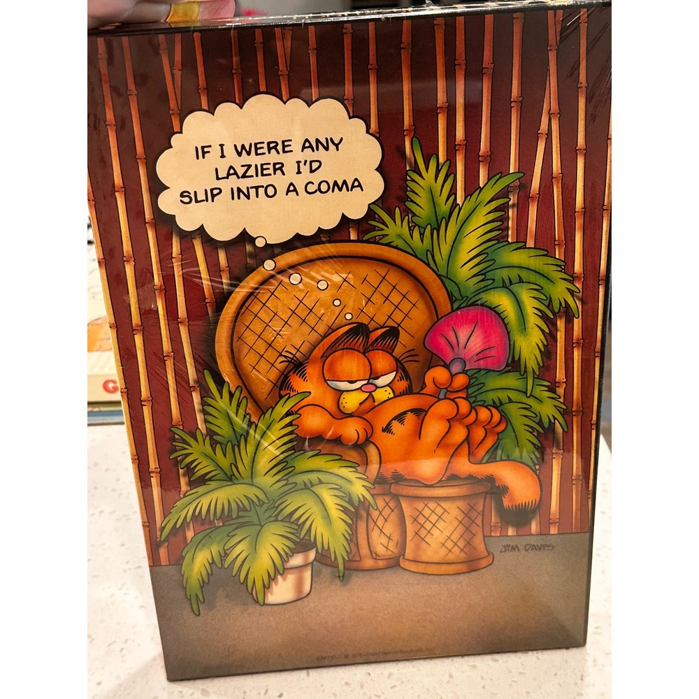 Vintage Garfield Giant Poster Puzzle 15x21 Sealed Polygonics Jim Davis